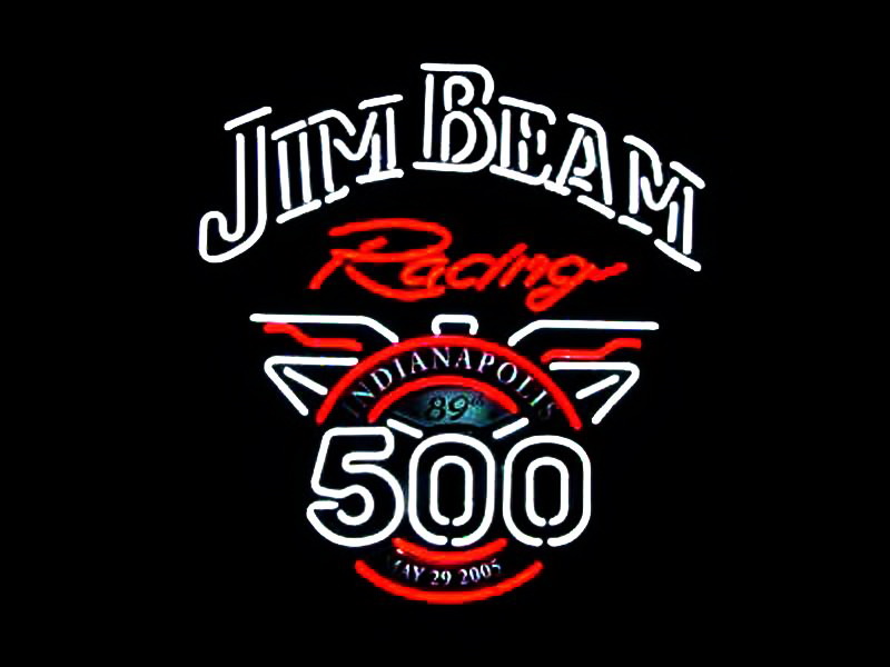 Jim Beam Racing Indianapolis 500 Neon Sign